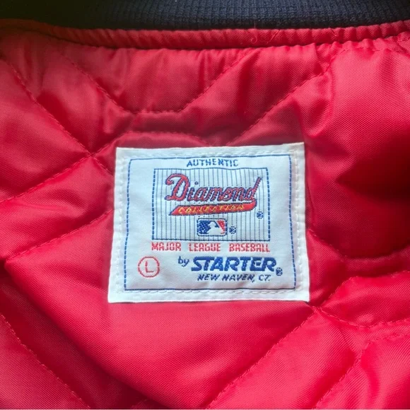 Rare 80’s Vintage STARTER MN Twins Navy Bomber Varsity Jacket - Picture 5 of 5